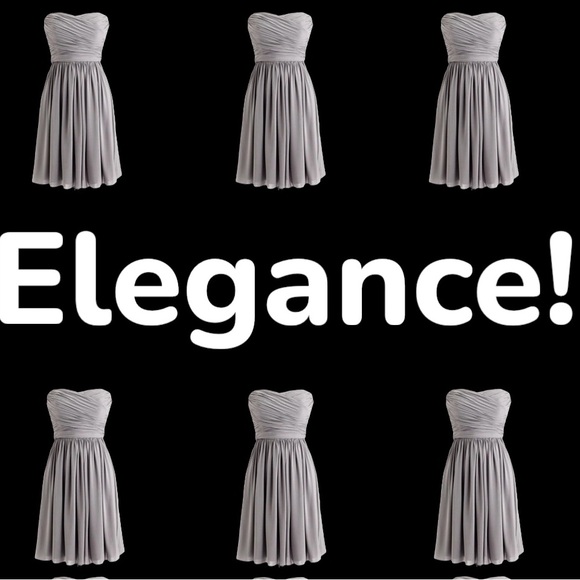 J Crew~ Graphite Arabella Strapless Silk Chiffon Dress~ Prom ~ Bridesmaid size 2 - Picture 3 of 12